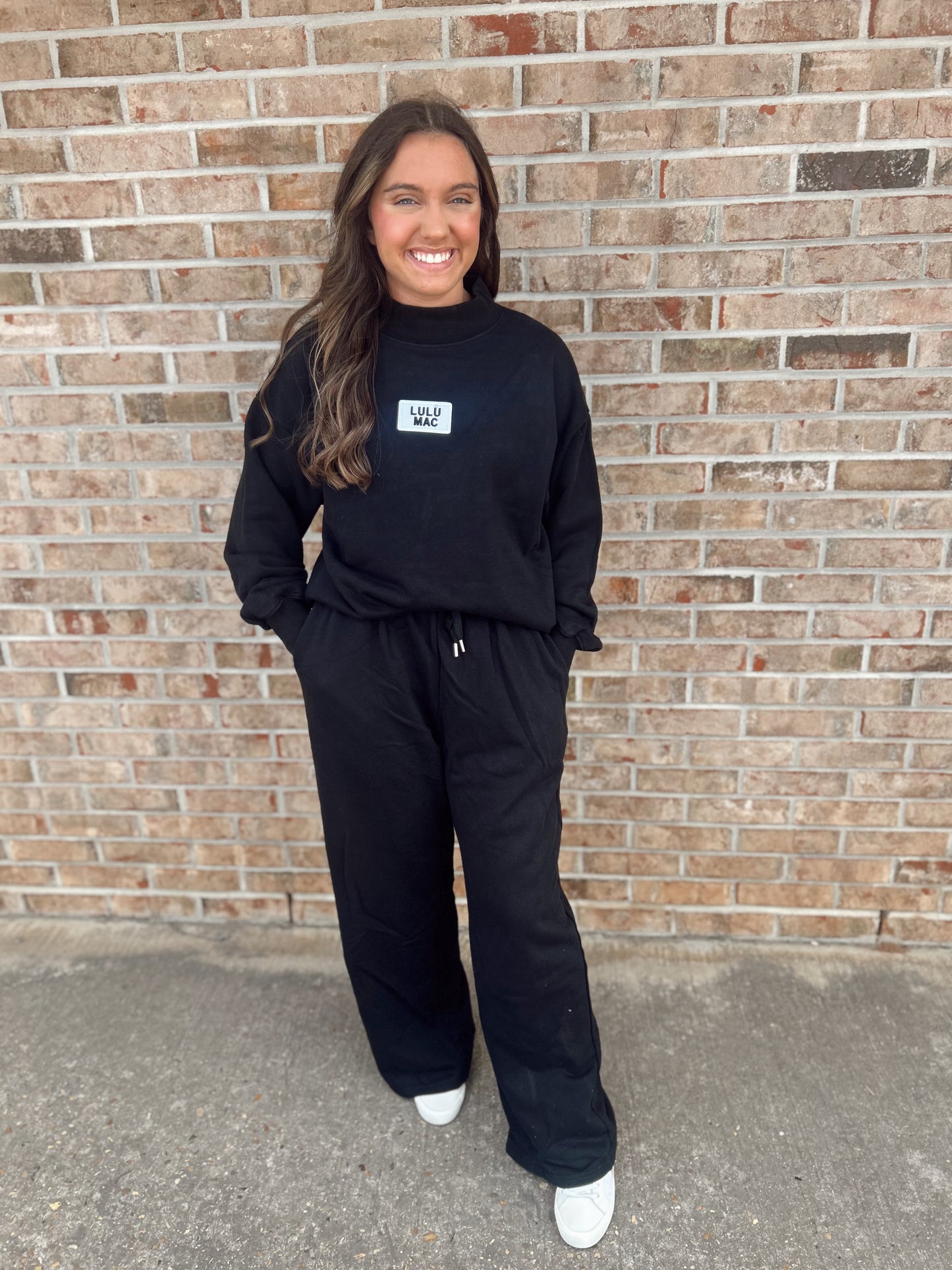 Lulu Mac Black Mockneck