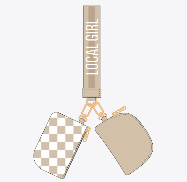 Local girl dual wristlet