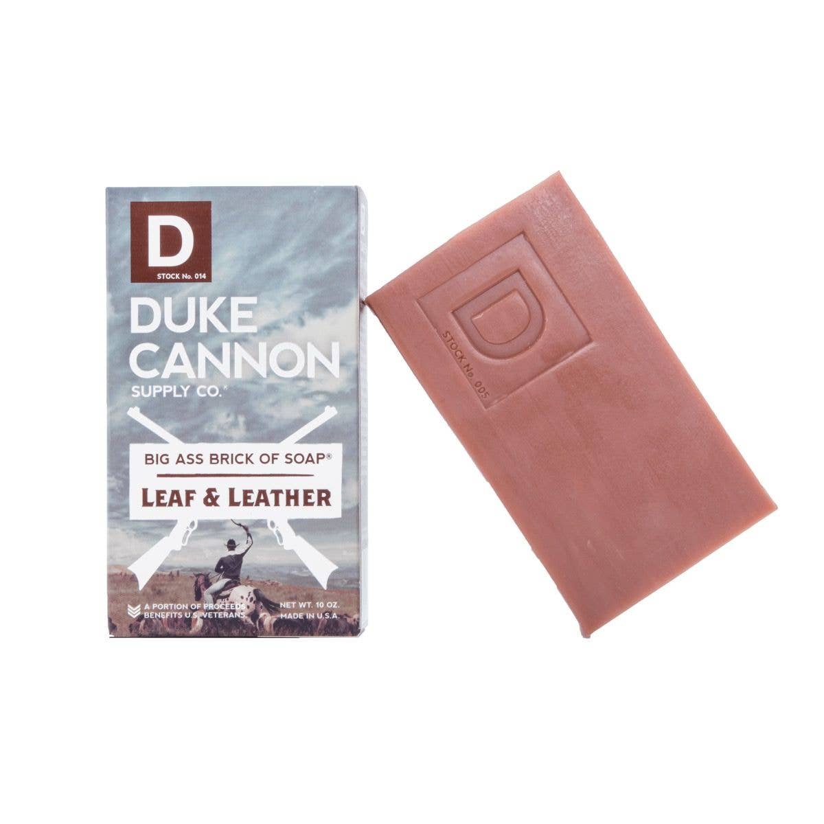 Big A** Brick of Soap - Leaf and Leather