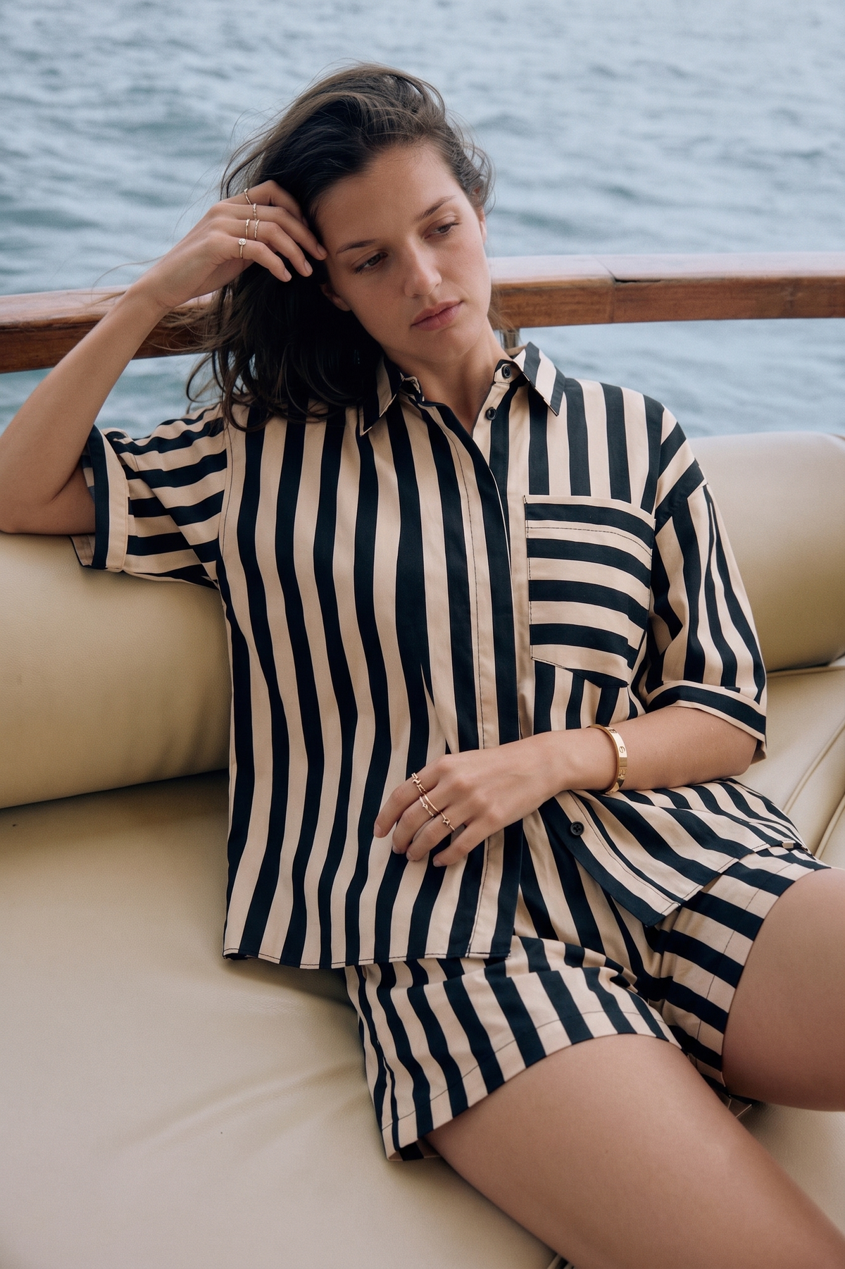 Collar Neck Button Down Shirt
