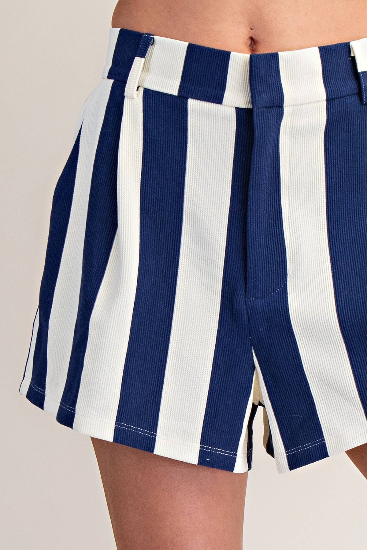 High Waist Stretch Shorts (1/2 Set)