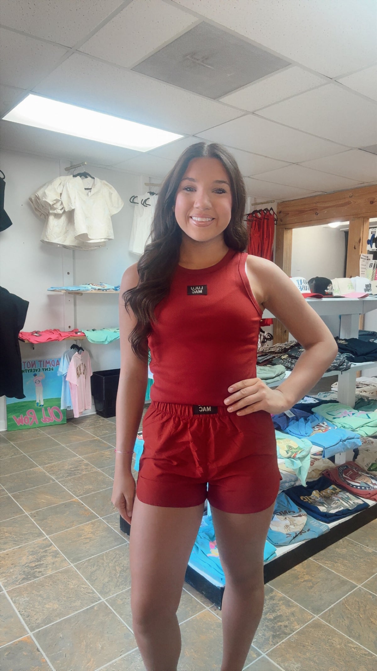 Lulu Mac TANK MAROON