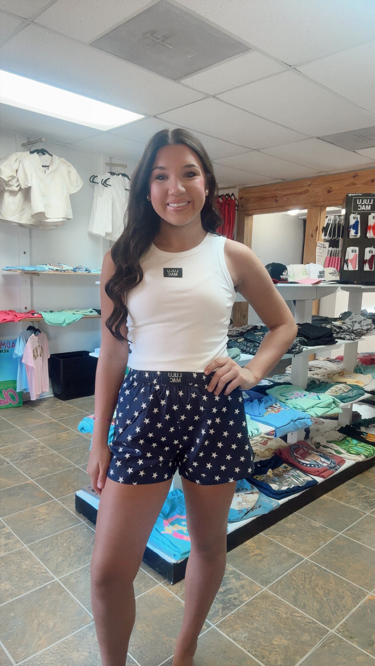 Lulu Mac TANK WHITE