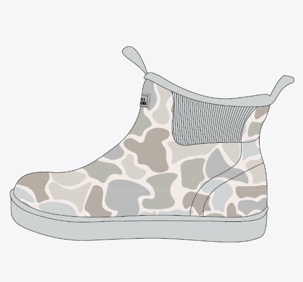 Local girl forest camo rubber boots