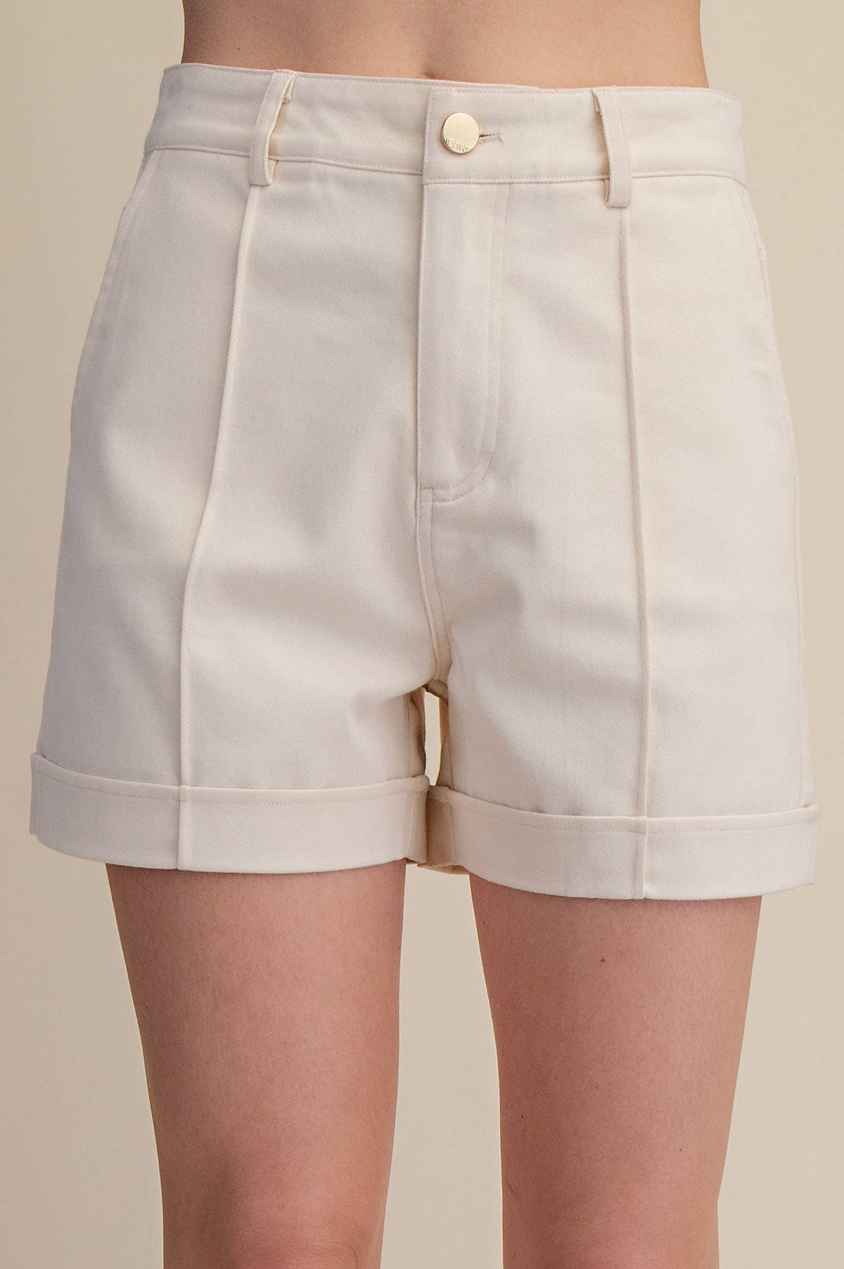 High Waist Seam Detail Shorts