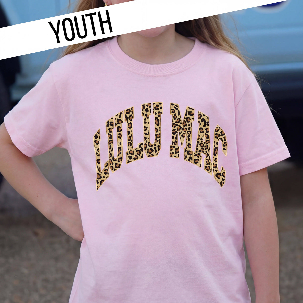 Lulu Mac Leopard Blossom Youth Comfort Colors Tee