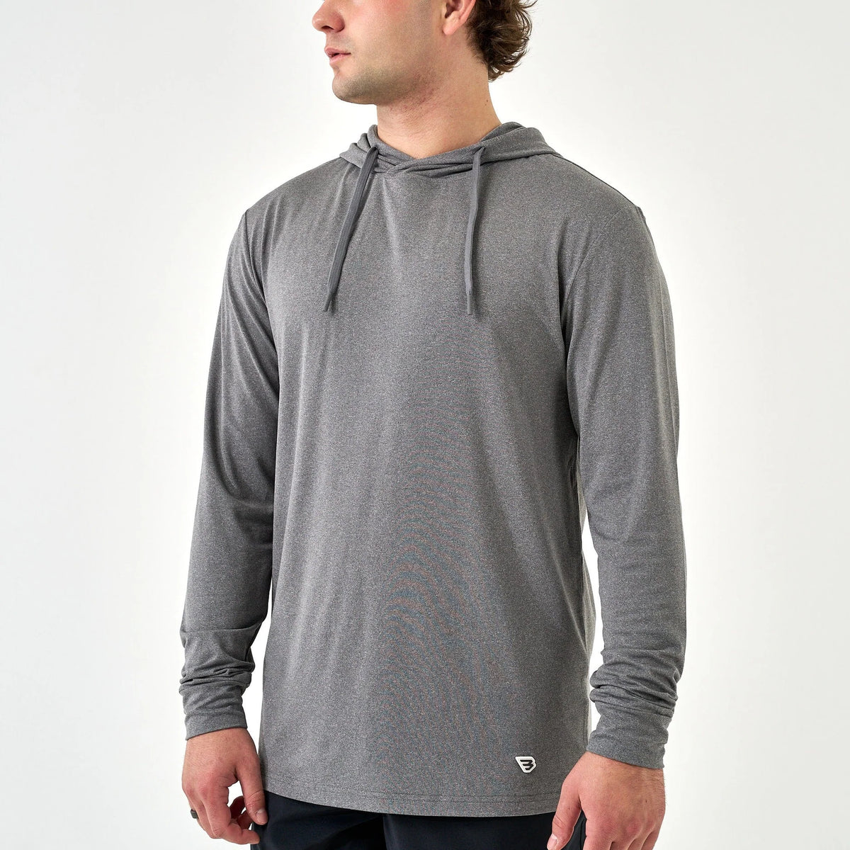 Burlebo Dark Heather Grey Performance Hoodie