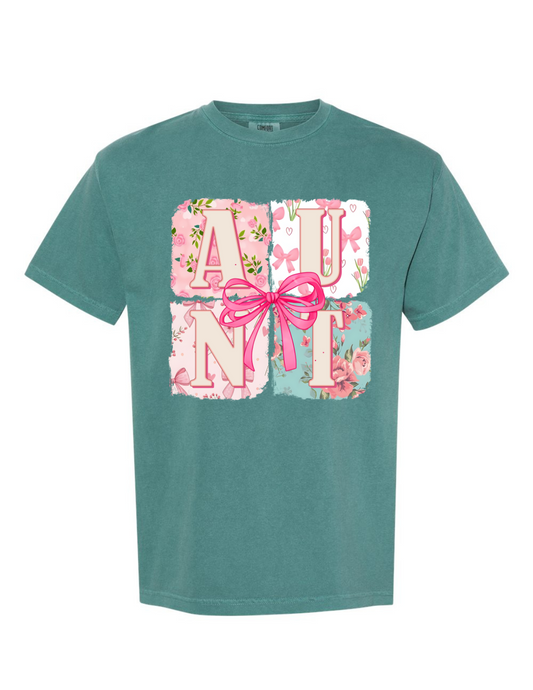 Aunt floral & bow T-shirt/Sweatshirt