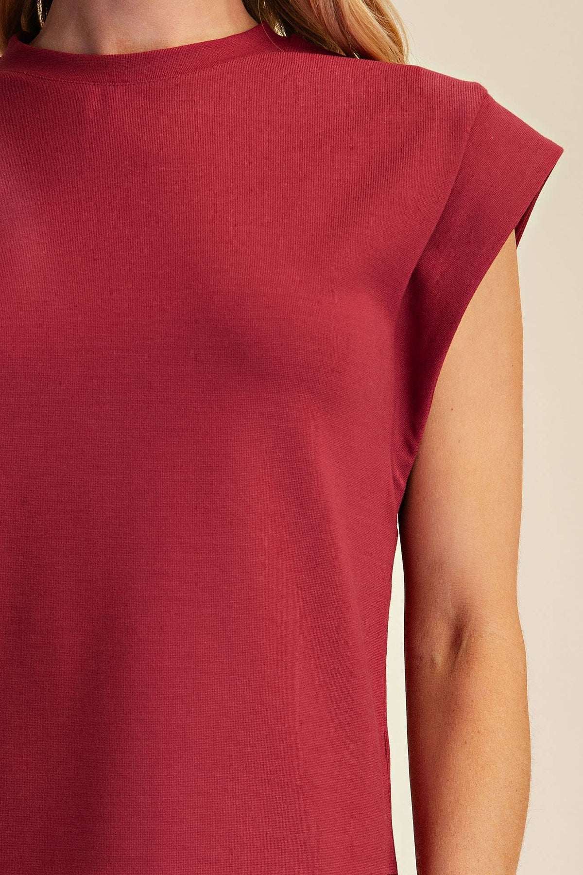 Round Neck Drop Shoulder Pullover Top