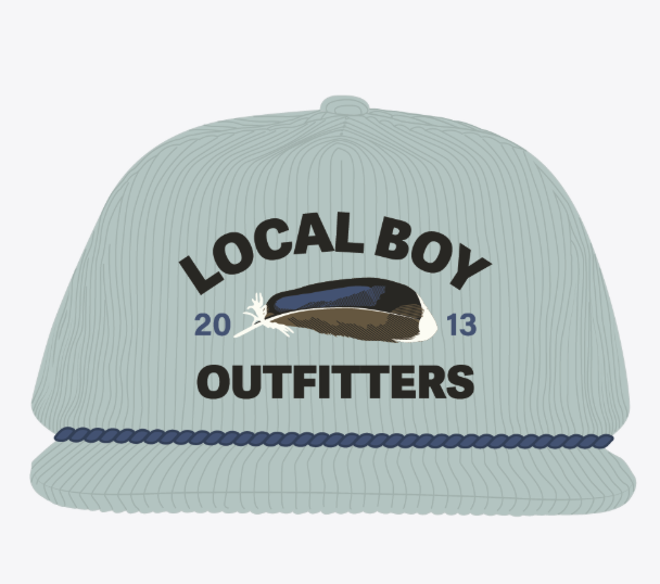 Local boy hat mint feather