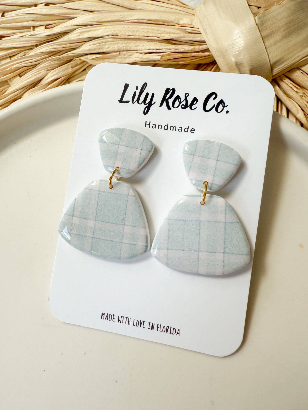 Soft Blue Flannel Print