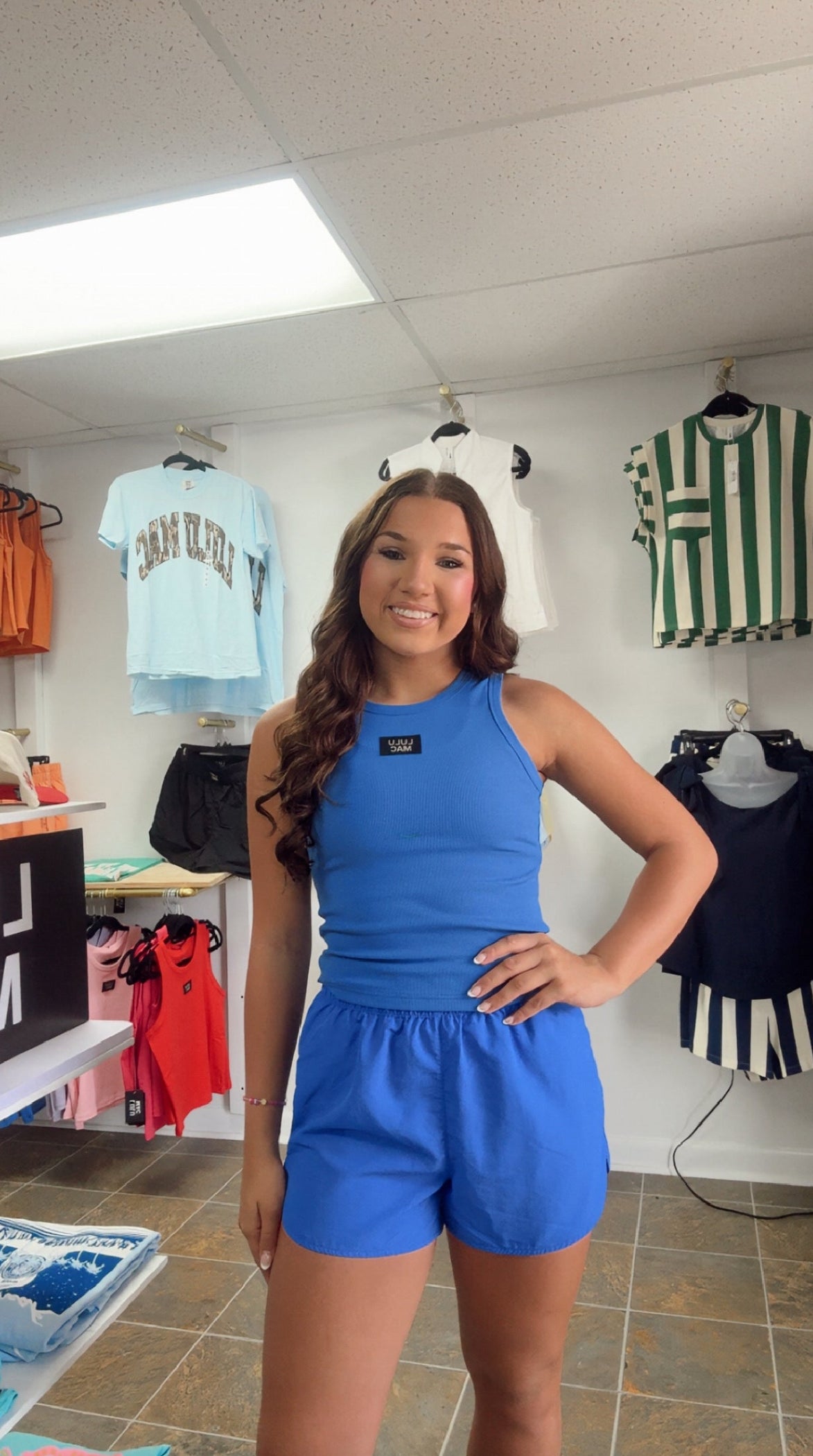 Lulu Mac -TANK ROYAL BLUE