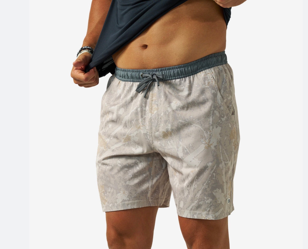 Burlebo drifter camo 7” athletic shorts