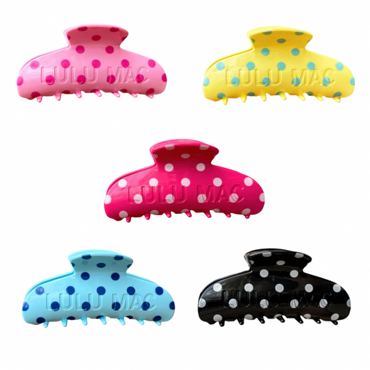 Lulu Mac Hair Clips Polka Dots