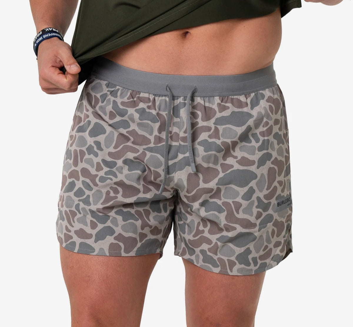 Burlebo Classic deer camo 5.5” athletic shorts