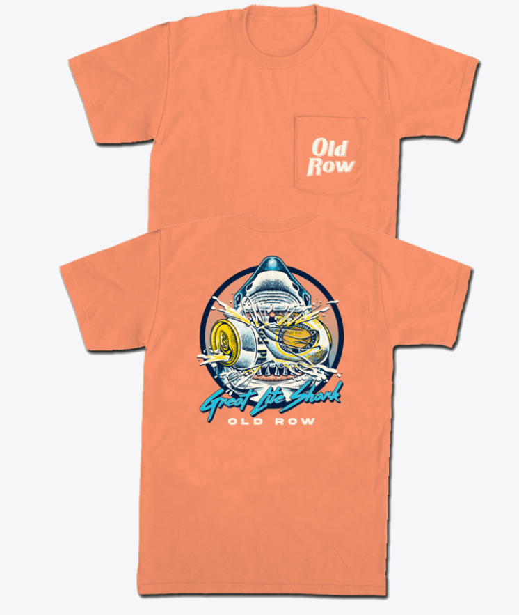 Old Row Great Lite Shark Pocket Tee
