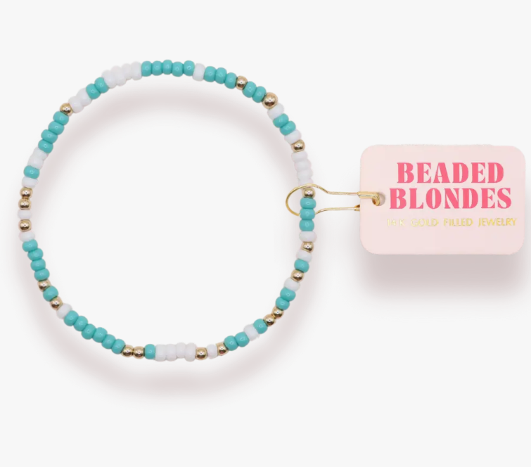 Turquoise & White