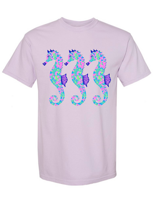 T-shirt/Sweatshirt Bright Multicolor Seahorse
