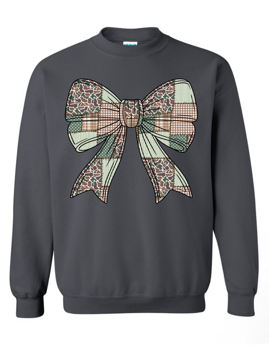 T-shirt/Sweatshirt Camo Stitch Bow