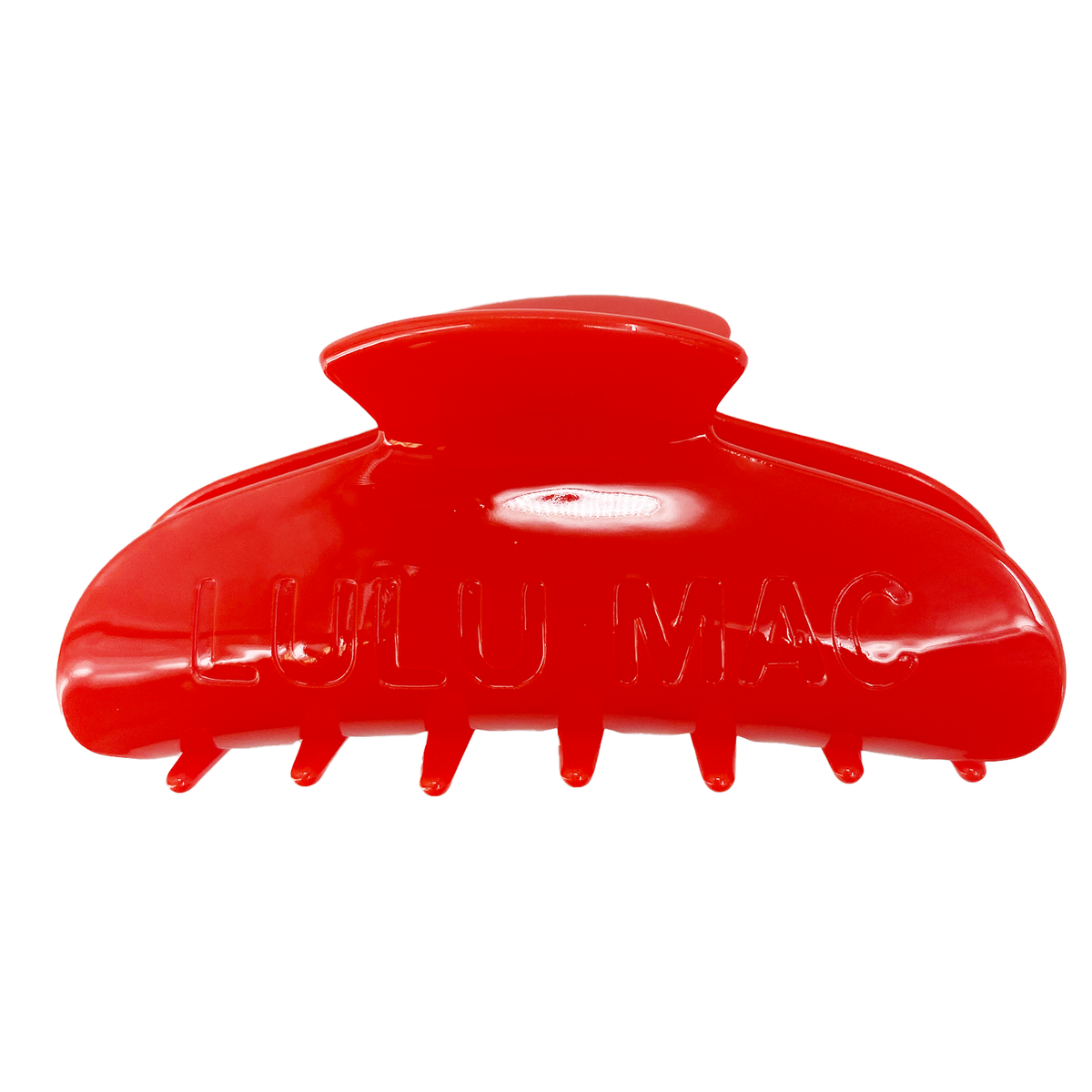 LULU MAC HAIR CLIPS Red