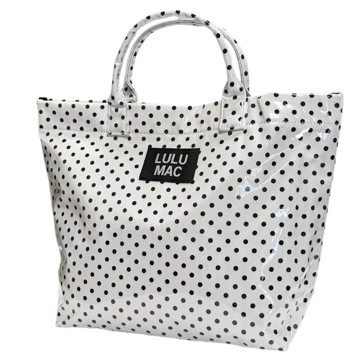 Lulu Mac TOTE BAG WHITE/BLACK DOT