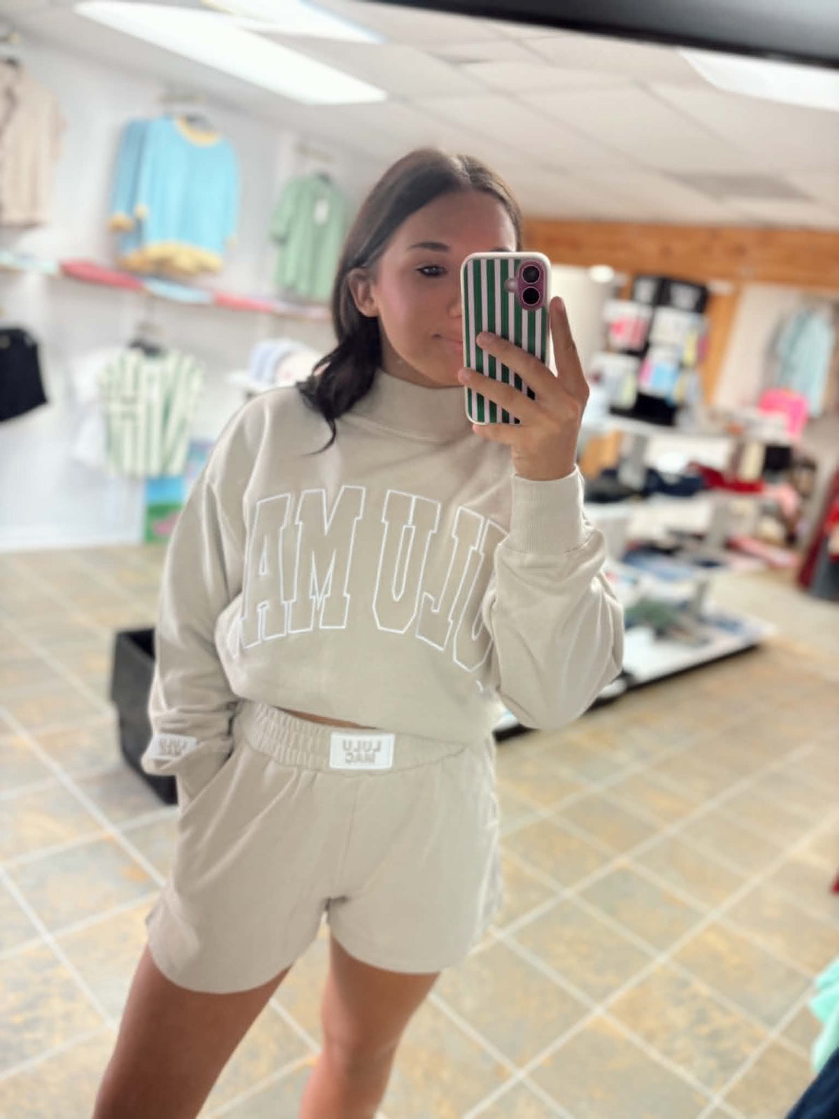 Lulu mac sand mockneck