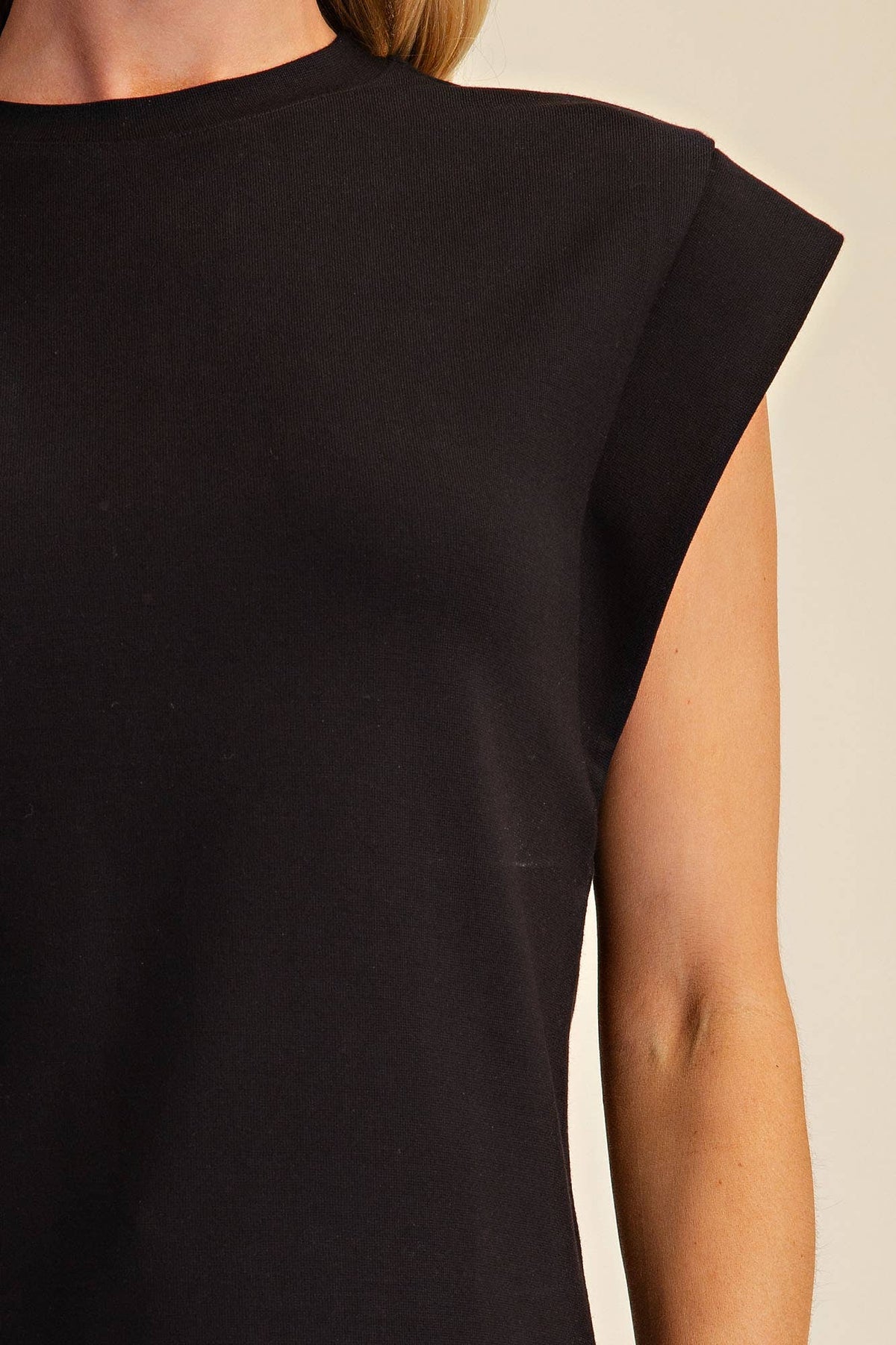 Round Neck Drop Shoulder Pullover Top