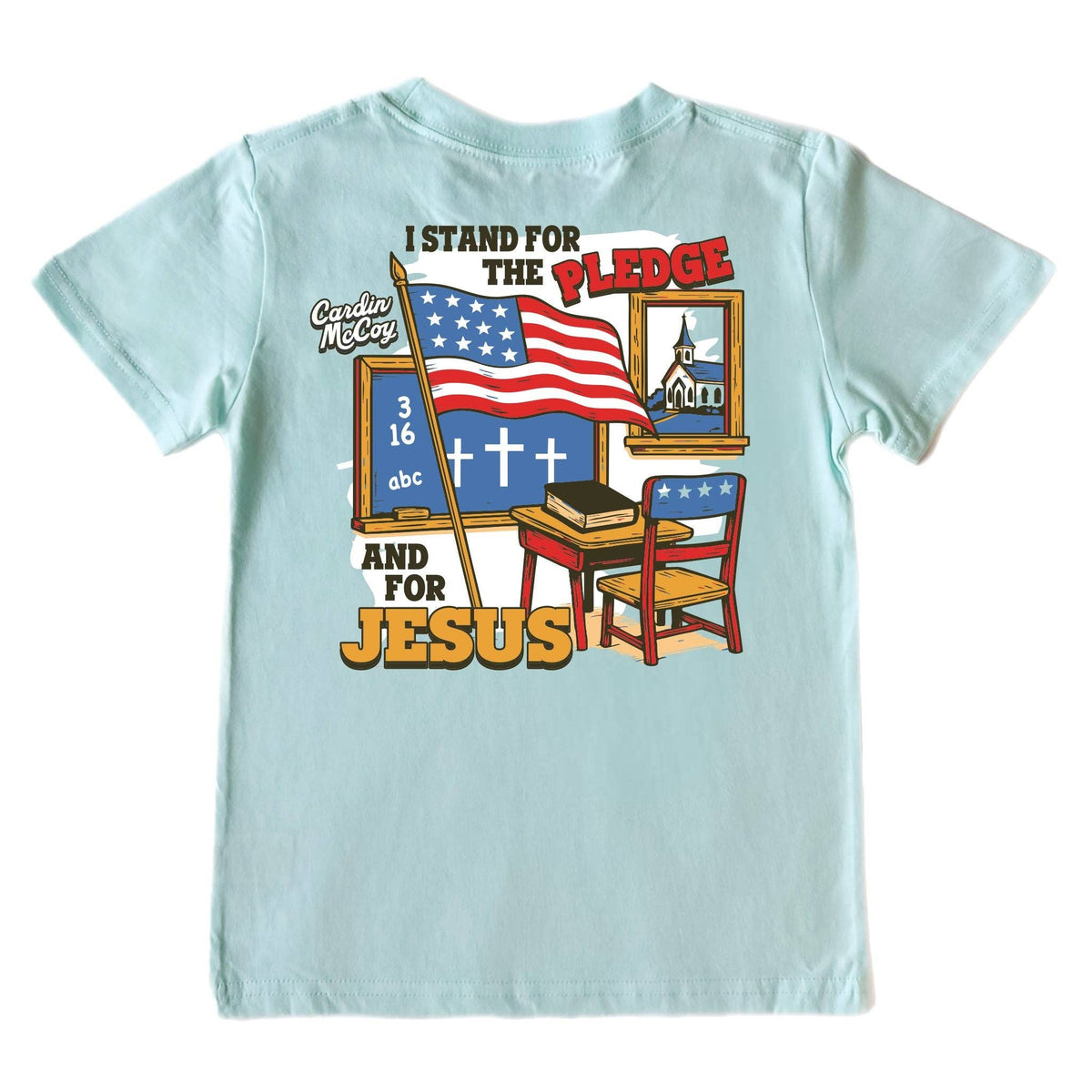 Cardin McCoy Kids' I Stand for the Pledge Short-Sleeve Tee