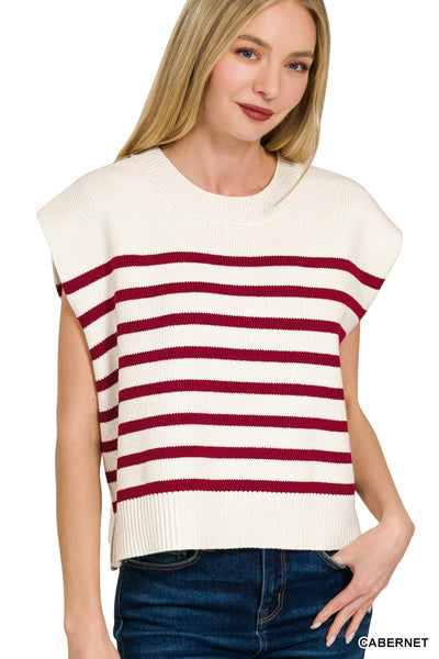 Cabernet Oversized crewneck sweater
